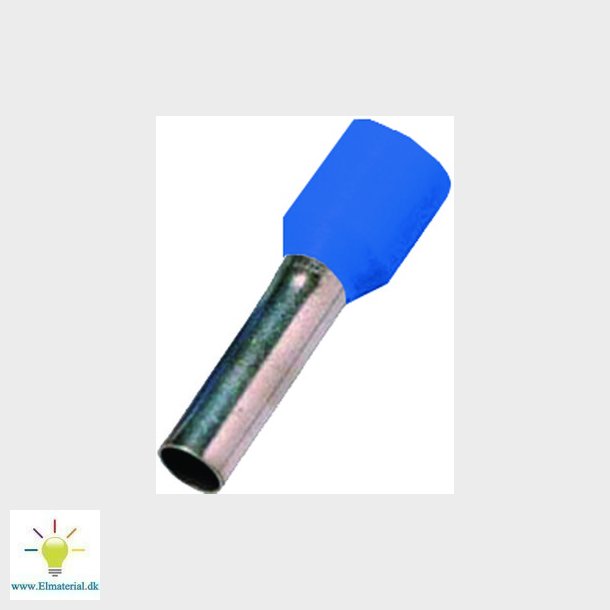 Isoleret terminalr�r bl� 0,75mm2 L=10mm
