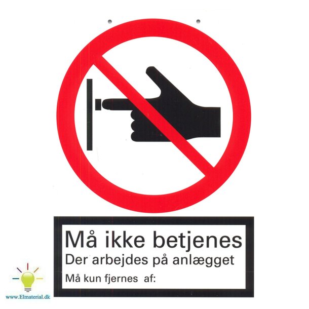 Skilt 210X148 M Ikke Betjenes