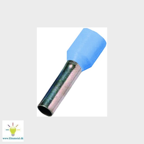 Isoleret terminalrr lysebl 0,25mm2 L=8mm