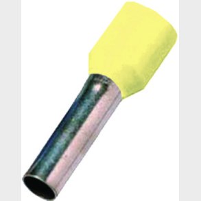 Isolerat anslutningsr&ouml;r gul 0,25mm2 L=8mm