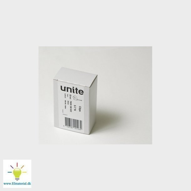 Unite clips LM 5-7N sm 20 i pakker a 100 styk