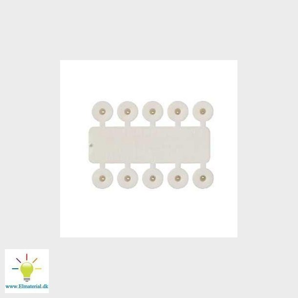 Clipsplugs TCP 0 hvid 5,5X20 mm i pakker a 100 styk