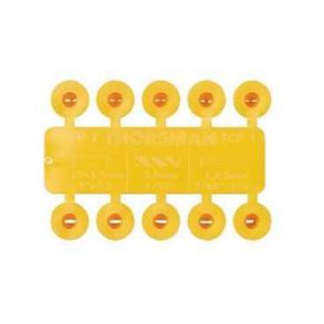 Kl&auml;mpluggar TCP 1 gul 5,5X25 mm i f&ouml;rpackningar om 100 stycken