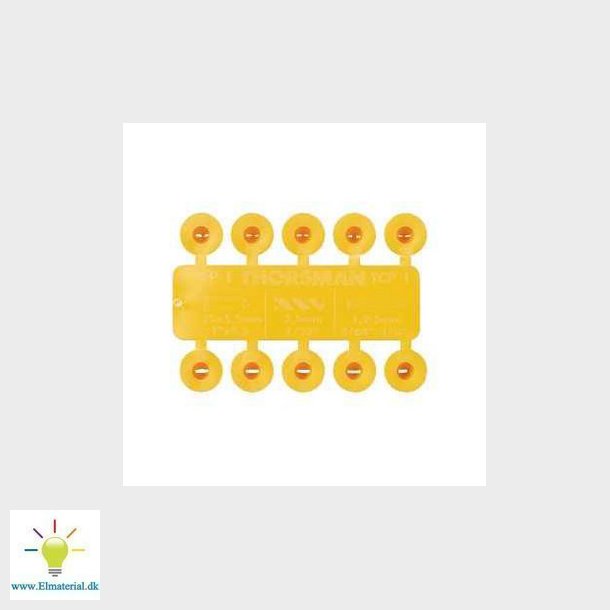 Clipsplugs TCP 1 gul 5,5X25 mm i pakker a 100 styk