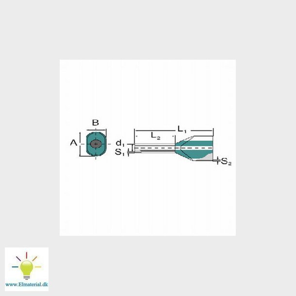 Tylle isoleret  dobbelt 0,5 gr H0,75/15D