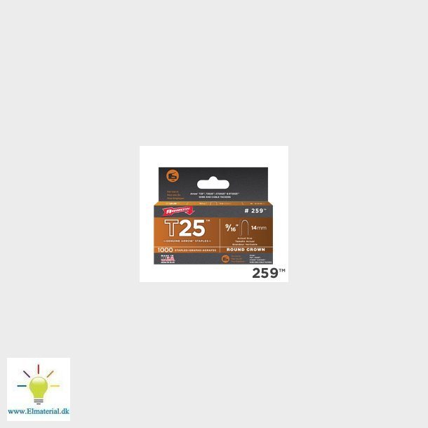 Klamme T25 9/16 (1000 Stk)