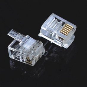 MODULAR PLUG RJ12 6POL/6kontaktrkke  rund kabel