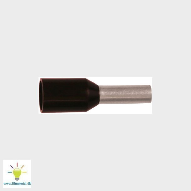 Isolerat ABIKO anslutningsr&ouml;r KA1.5-10ETT, 1,5 mm2 L10, svart