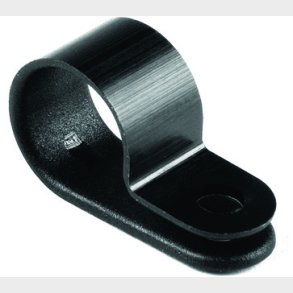 P-clip H3P i svart plast f&ouml;r �6,5mm bunt