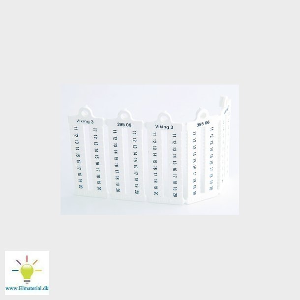 Legrand Viking 3 klemmemrkning 11-20 horisontal 5MM