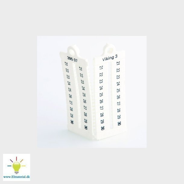 Legrand Viking 3 klemmemrkning 21-30 horisontal 5M