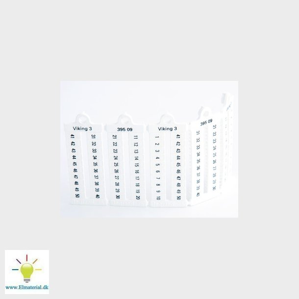 Legrand Viking 3 klemmemrkning 1-50 horisontal 5MM