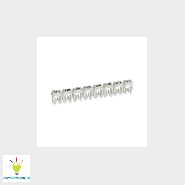 Ledningsmrke 38219 mrke 9 hvid P1200