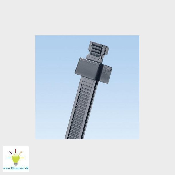 Kabelbinder 2,5X99 i pakker a 1000 styk sort UV bestandig