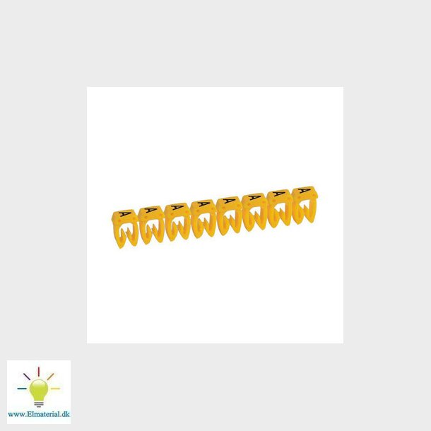 Legrand ledningsmrke CAB3 38300 0,5-1,5MM2 mrke A gul P300