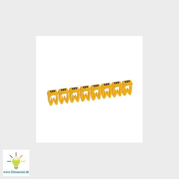 Legrand ledningsmrke CAB3 38301 0,5-1,5MM2 mrke B gul P300