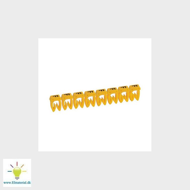 Legrand ledningsmrke CAB3 38305 0,5-1,5MM2 mrke F gul P300