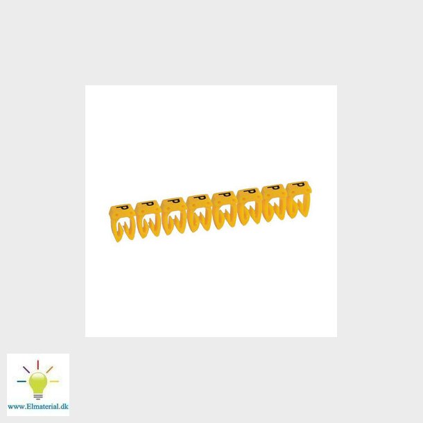 Legrand ledningsmrke CAB3 38315 0,5-1,5MM2 mrke P gul P300