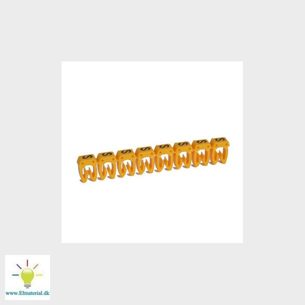 Legrand ledningsmrke CAB3 38318 0,5-1,5MM2 mrke S gul P300