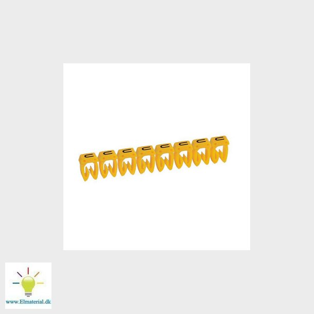 Legrand ledningsmrke CAB3 38320 0,5-1,5MM2 mrke U gul P300