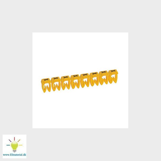 Legrand ledningsmrke CAB3 38323 0,5-1,5MM2 mrke X gul P300