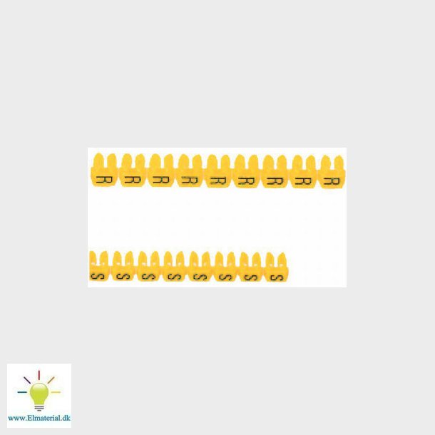 Legrand ledningsmrke CAB3 38324 0,5-1,5MM2 mrke Y gul P300