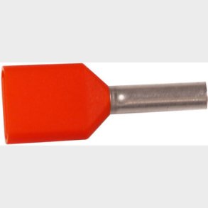 Isolerat ABIKO TWIN anslutningsr&ouml;r KA0.5-8ETW2, 2x0.5mm2 L8, R&ouml;d