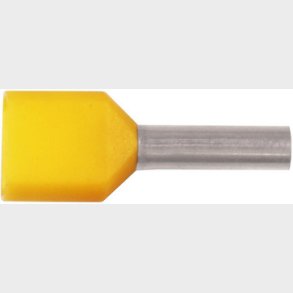 Isolerat ABIKO TWIN anslutningsr&ouml;r KA1-8ETW2, 2x1mm2 L8, gul