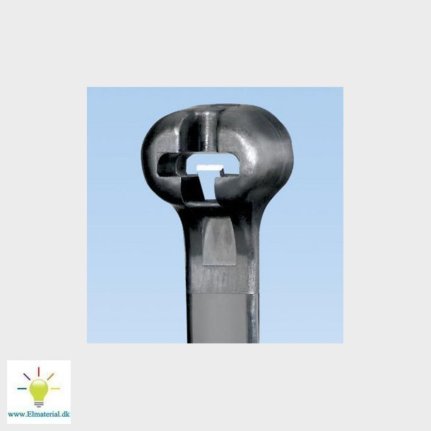 Kabelbinder med stl 2,4x160mm p.100 sort