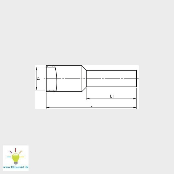 Isolerat ABIKO anslutningsr&ouml;r KA2.5-18ETW, 2.5mm2 L18, Bl�