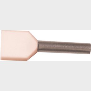 Isolerat ABIKO TWIN anslutningsr&ouml;r KA0.75-10ETW2, 2x0.75mm2 L10, vit