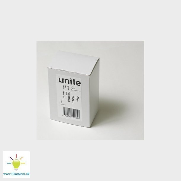 Unite clips LM 10-14G sm 30 i pakker a 100 styk