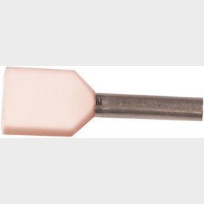 Isolerat TWIN-uttagsr&ouml;r A0.5-8ET2, 2x0.5mm2 L8, vit