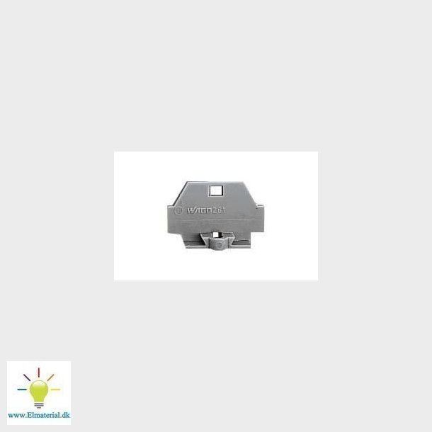 Endeplade med flange gr         262-361