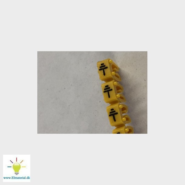 Ledning mrke 38286 jord gul   P300