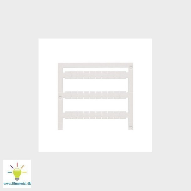 Klemmemrke Pa hvid 8X6Mm uden print