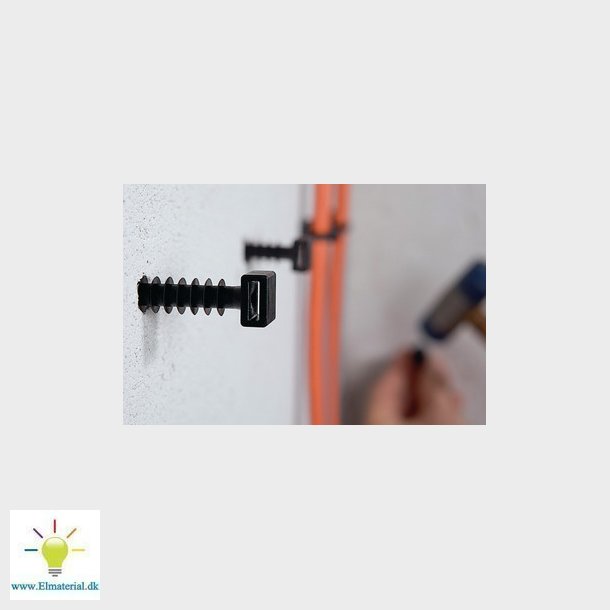 Plug PA6 til vg sort LOK01