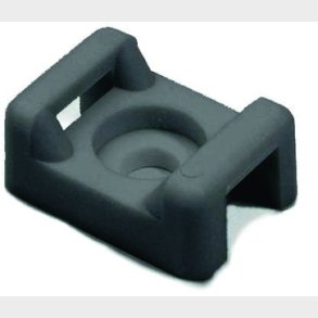 Monteringsfot f&ouml;r buntskruvmontage 9,4X14,7, SVART