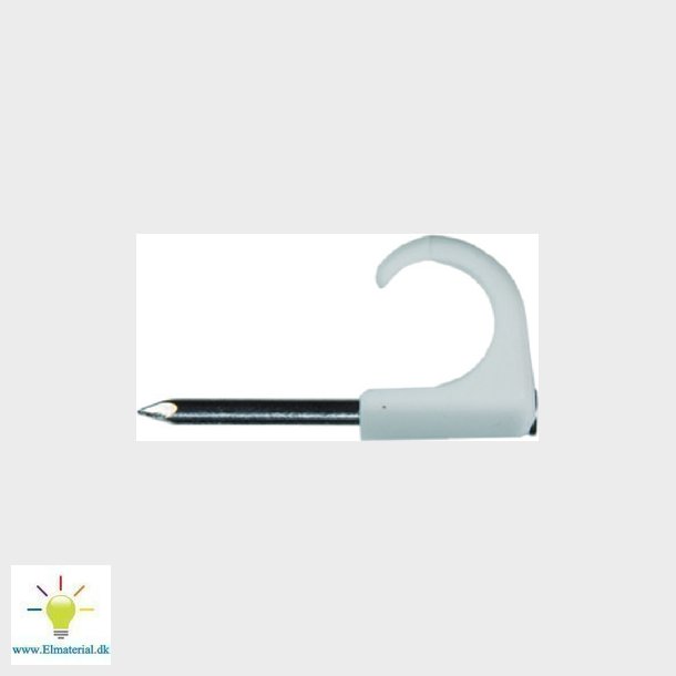 Clips TC-C5M 10-14 mm hvid, i pakker a 100