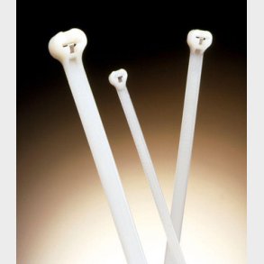 Buntband med st�l 3,6X203 i f&ouml;rpackningar om 100 stycken vita El- och VVS-material