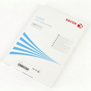Laseretiketter Xerox 105x57mm 100 ark/kartong