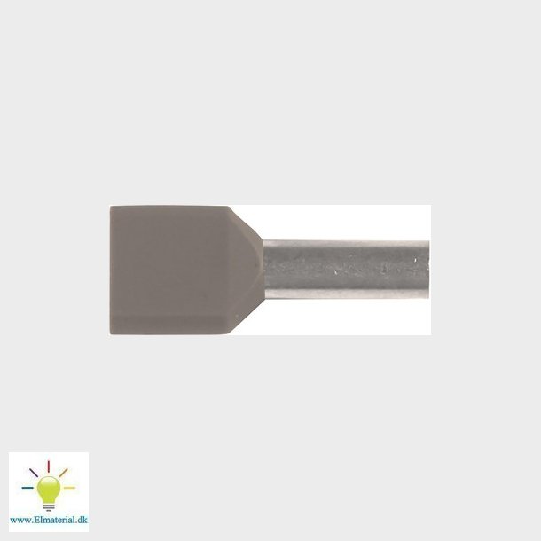 Isoleret TWIN-terminalrr A4-12ET2, 2x4mm2 L12, Gr