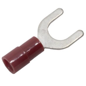 Isol. ABIKO gaffelkabelsko KA1565G-PB, 0,5-1,5 mm2 M6, R&ouml;d