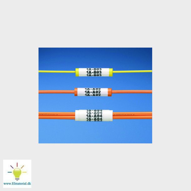 Label hylse for 3mm duplex ledning