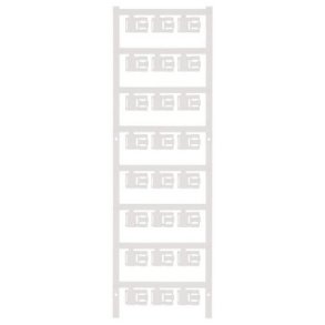 Tr�d-/kabeletikett I vitt utan tryck