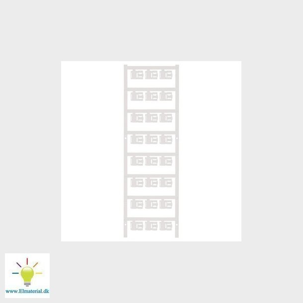 Ledning-/Kabelmrke Pa hvid uden print