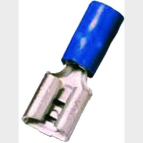 Isolerad spadhylsa bl� 6,3x0,8 1,5-2,5mm2