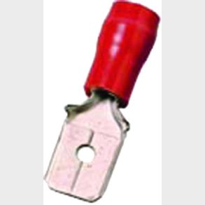 Isolerad torv r&ouml;d 6,3x0,8 0,5-1mm2