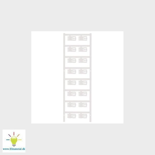 Lednings/kabelmrke  PA hvid uden print