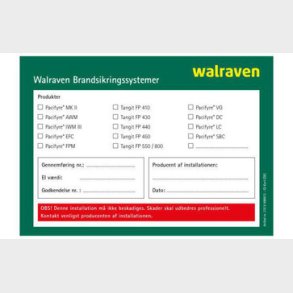 Pacifyre&reg; ID-kort (klisterm&auml;rke)